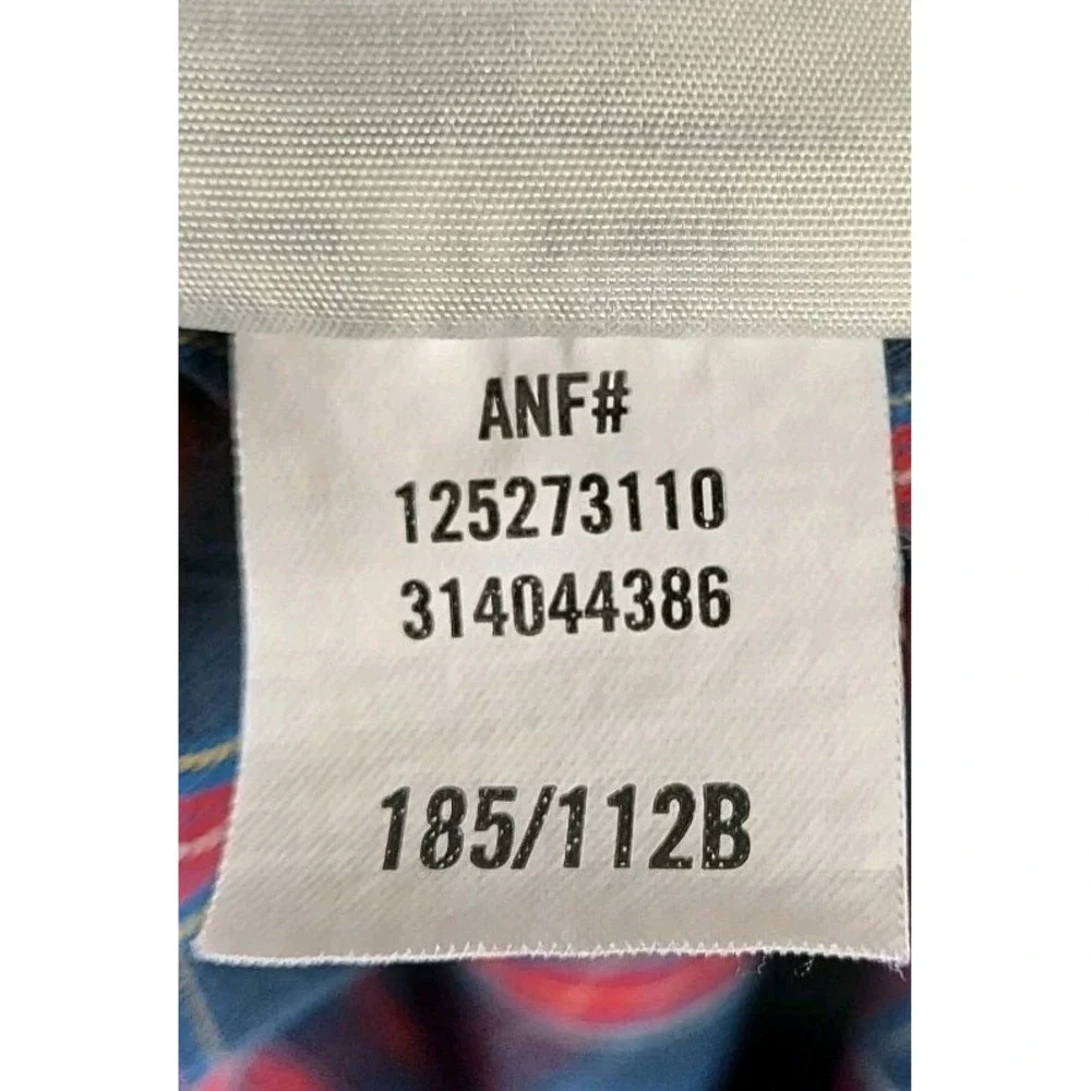 Abercrombie And Fitch Shirt Youth Boys XXL Muscle Button Down Blue Y2K Vintage